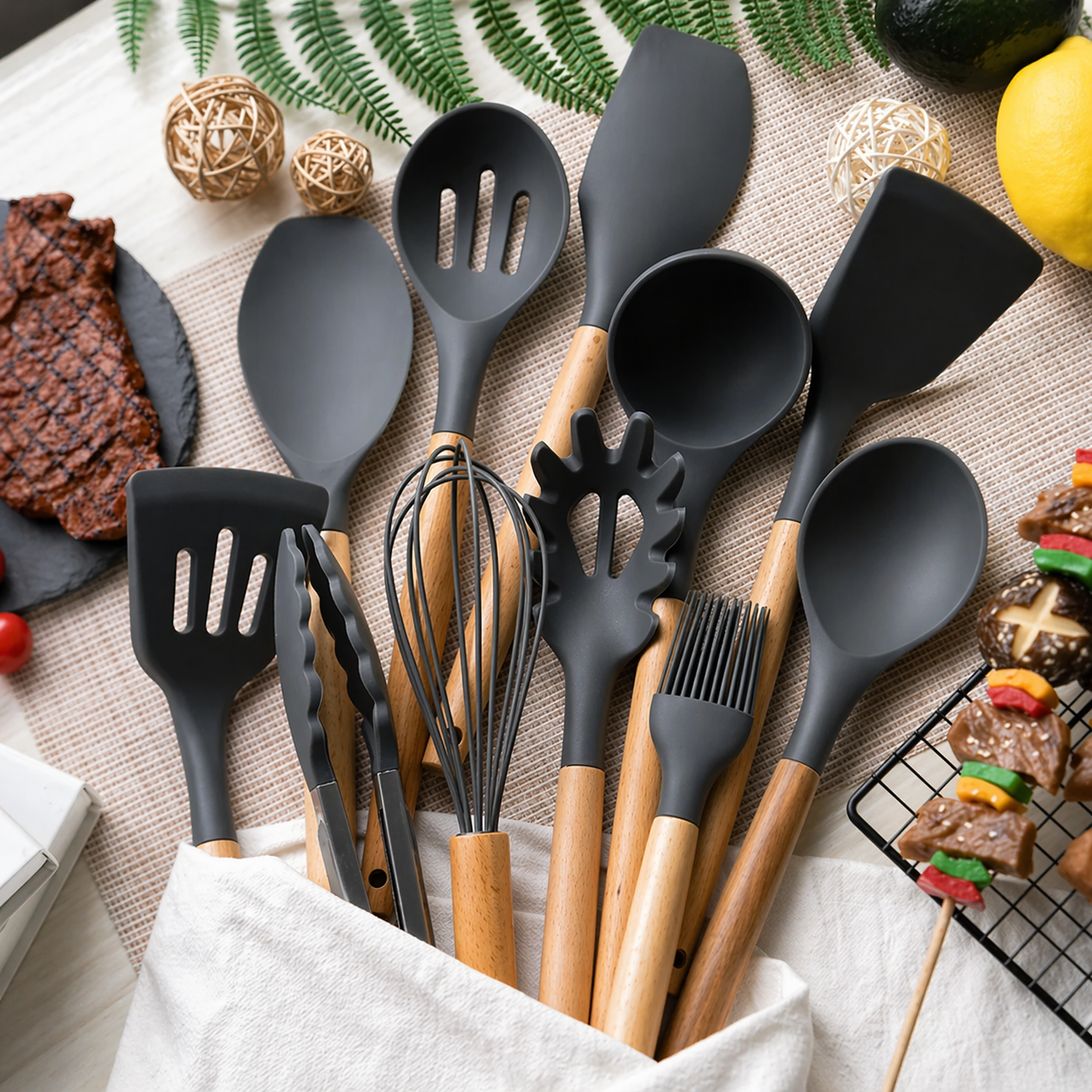 Silicone Kitchen Tools Set