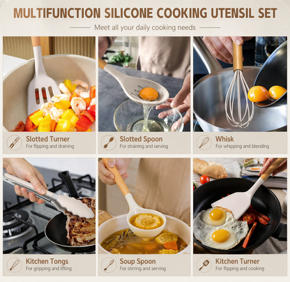 Silicone Kitchen Tools Set