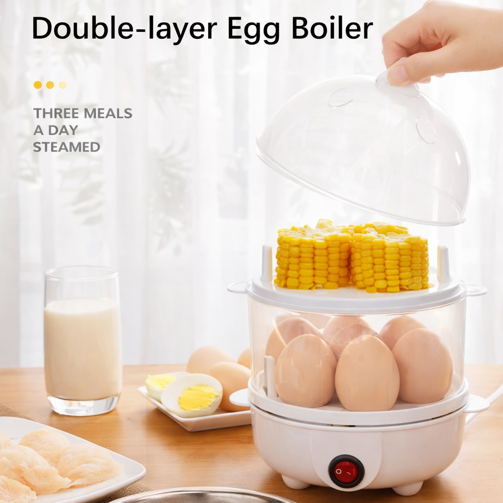 Double Layer Egg Boiler